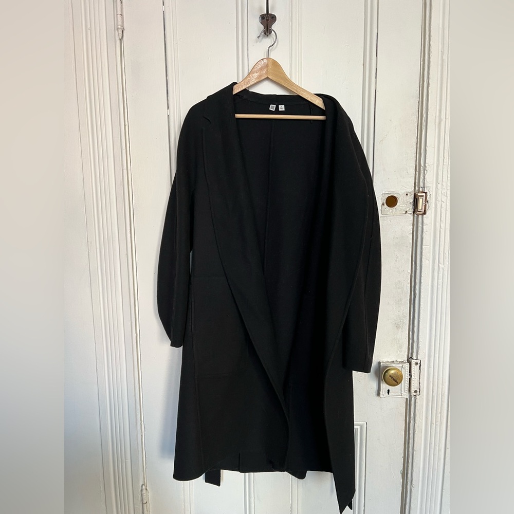 Uniqlo Wool Blend Wrap Coat